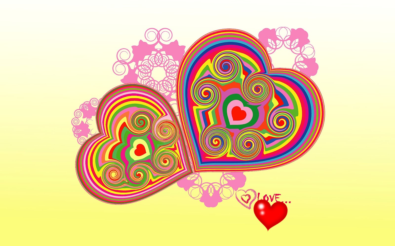 Heart shape valentine  powerpoint background