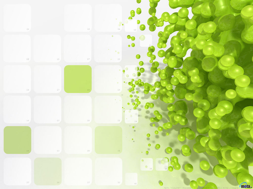 Lime Green Molecule powerpoint background