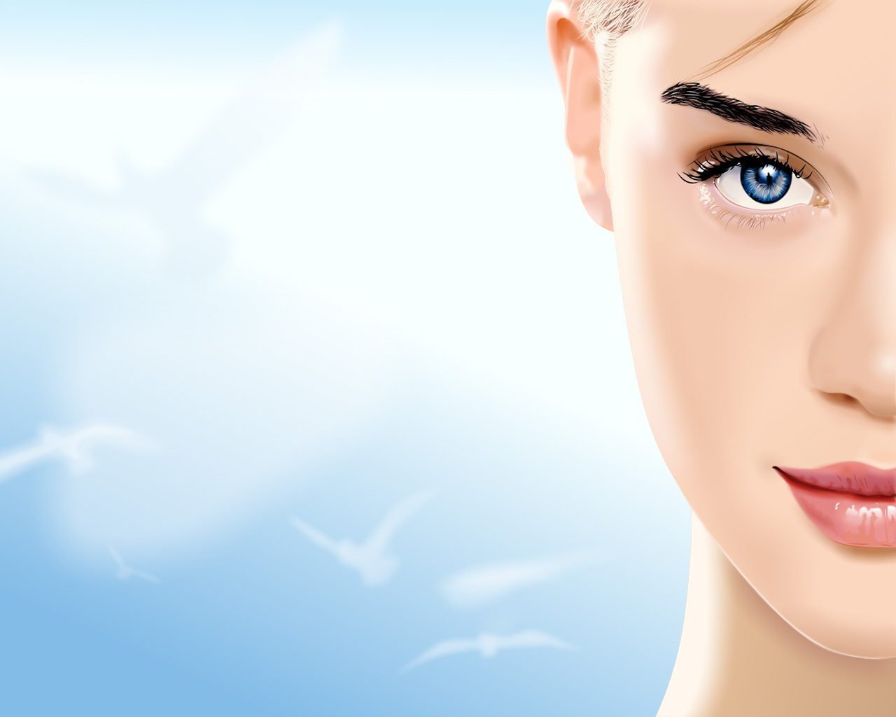 Make Up for Cosmetic Advertising powerpoint background