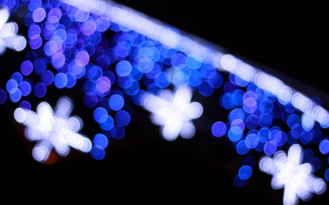 Blue christmas bokeh powerpoint background