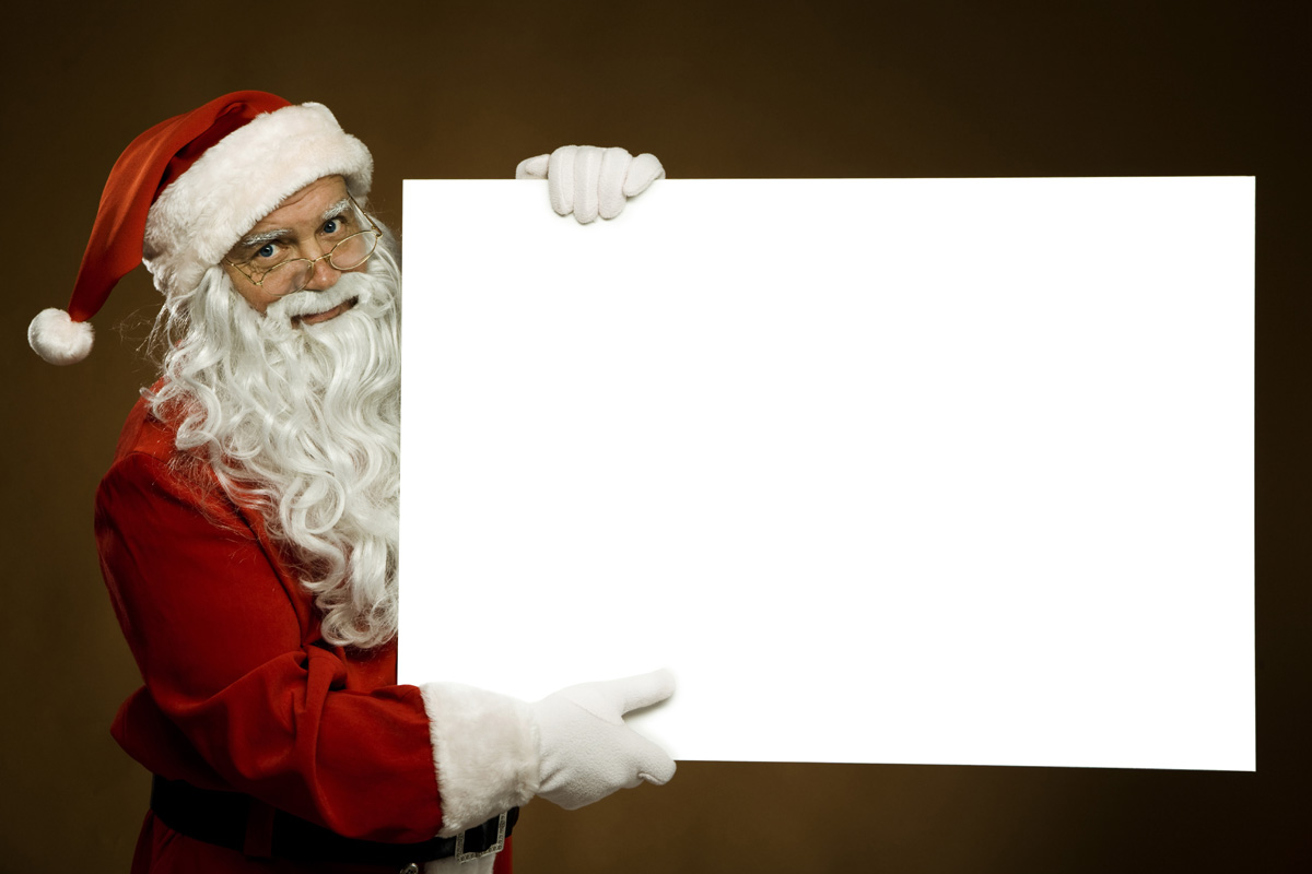 Merry Christmas Santa Claus powerpoint background