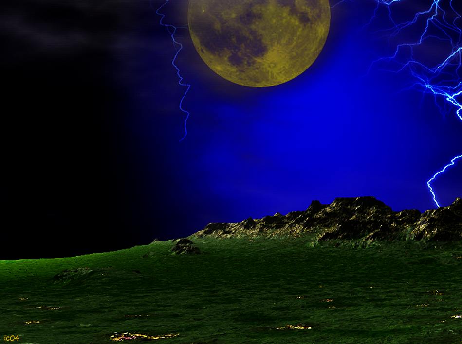 Moon Sky powerpoint background