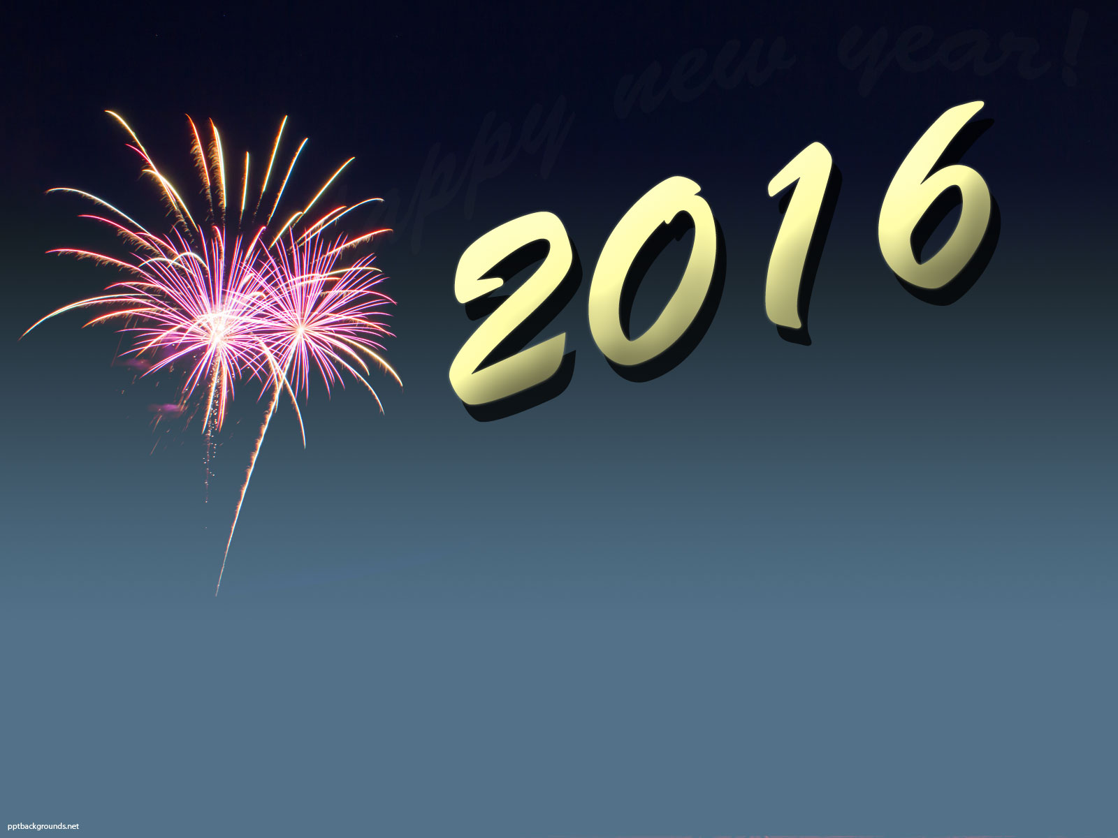 New Year 2016 powerpoint background
