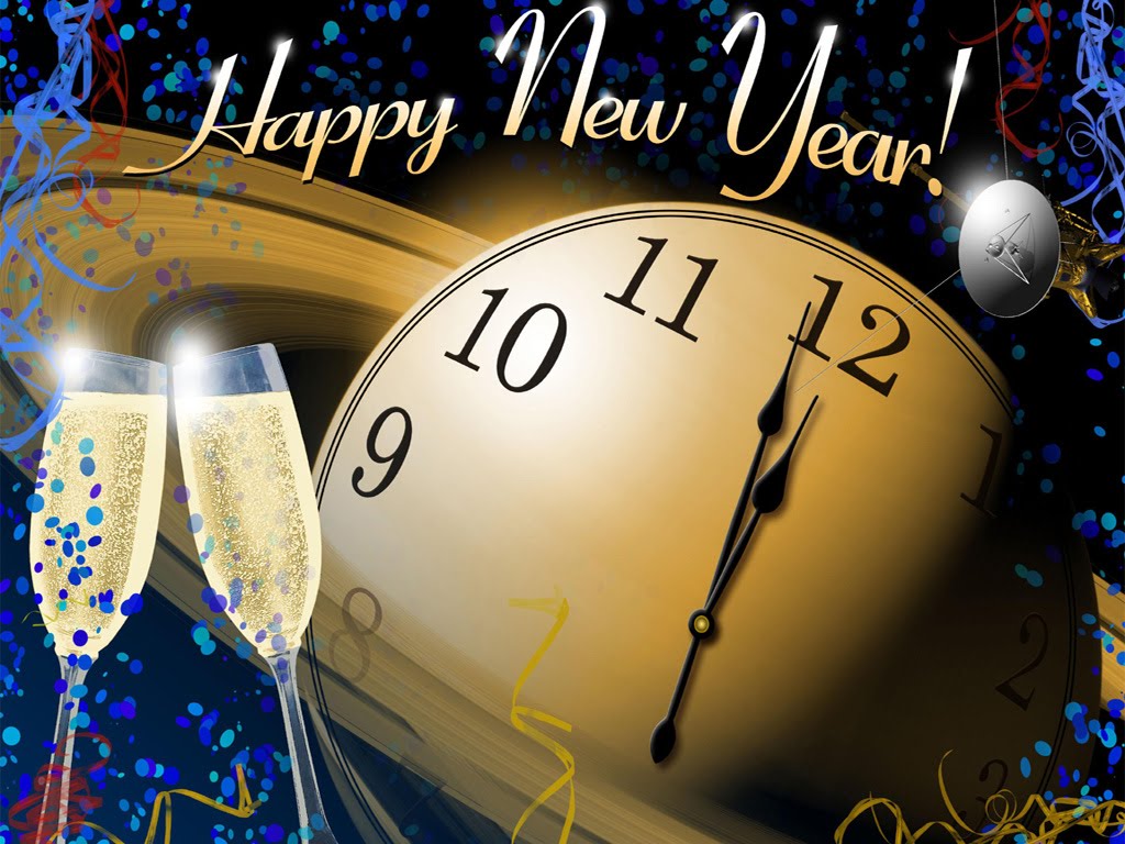 New year celebration time ornament countdown cocktail  powerpoint background