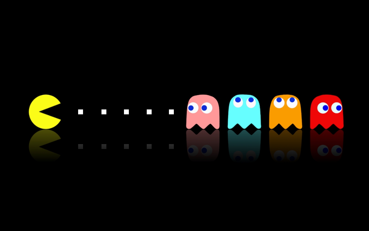 Pac Man Game Templates powerpoint background