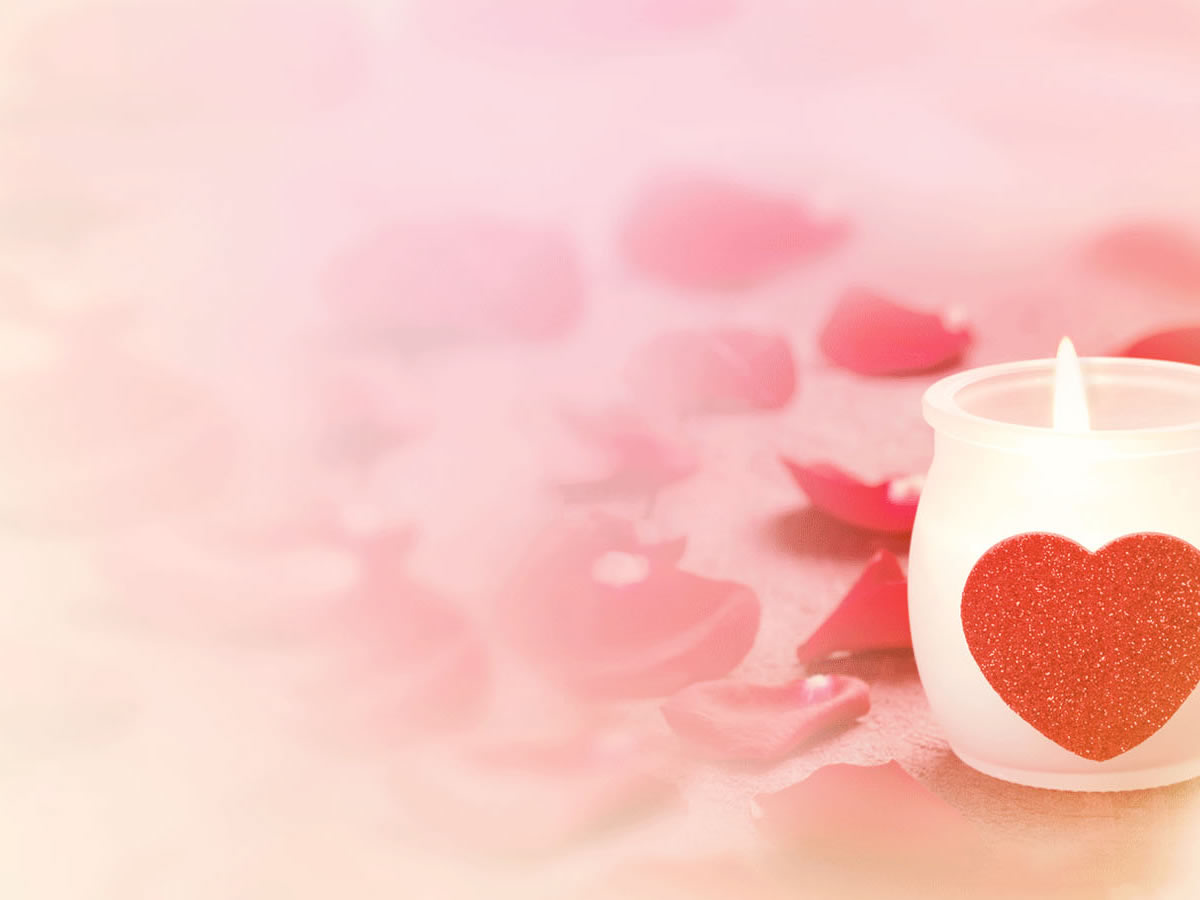 Romantic Candle Power powerpoint background
