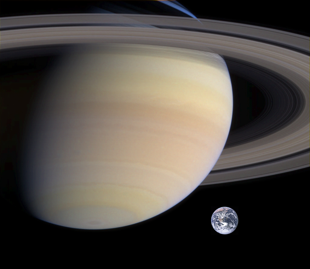 Saturn and world powerpoint background
