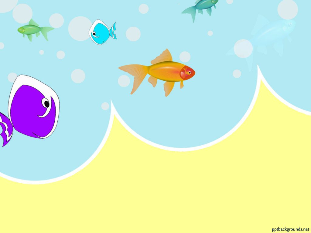 Sea Animals Cartoon powerpoint background
