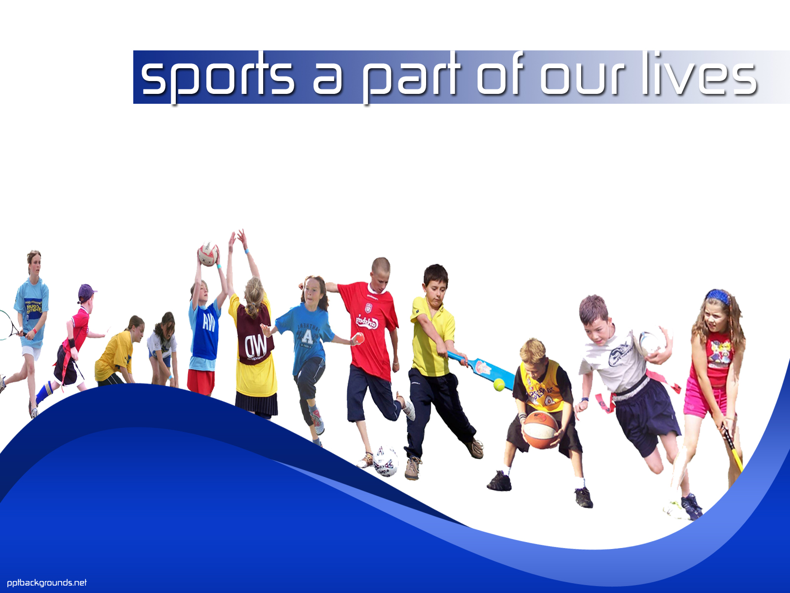 Sports a Part of Our Lives powerpoint background