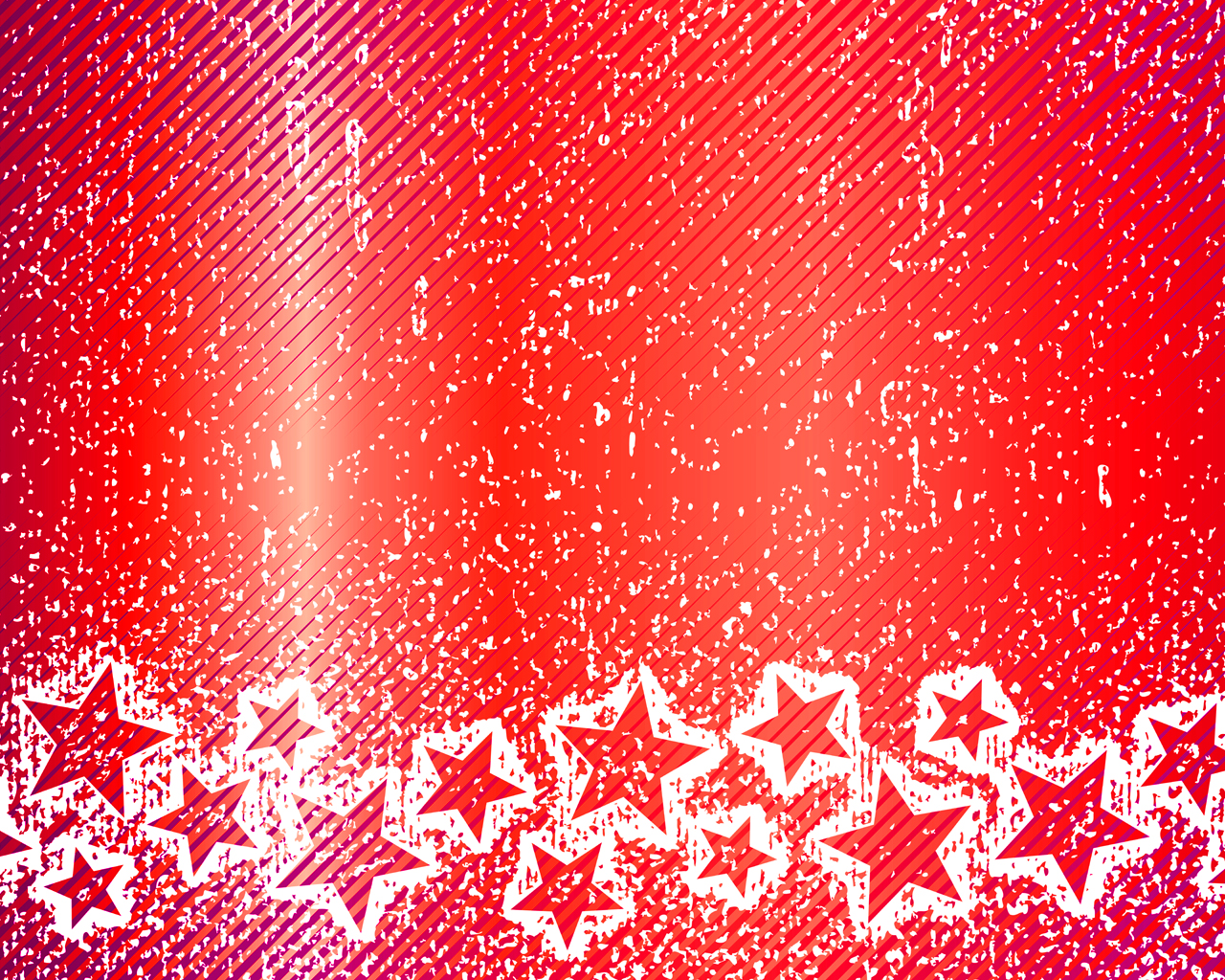 Star Patterns on Red powerpoint background