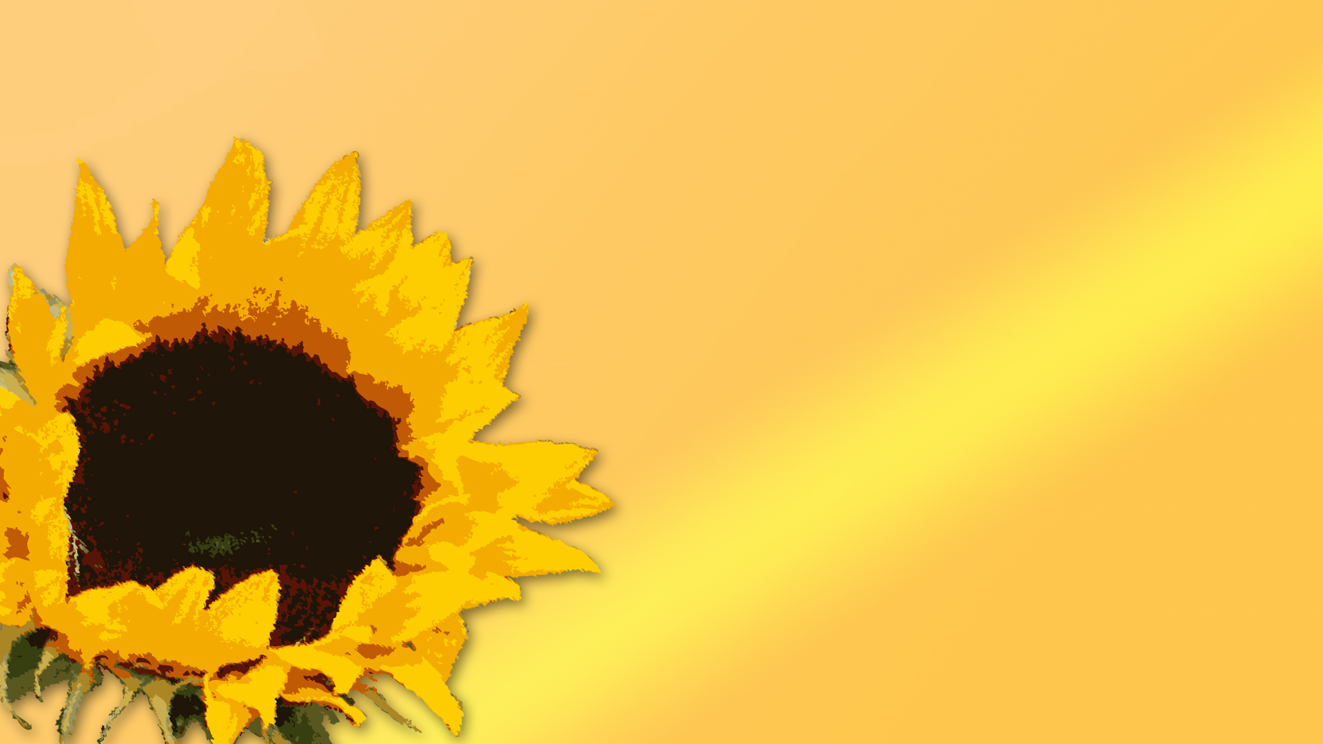 Sunflower powerpoint background