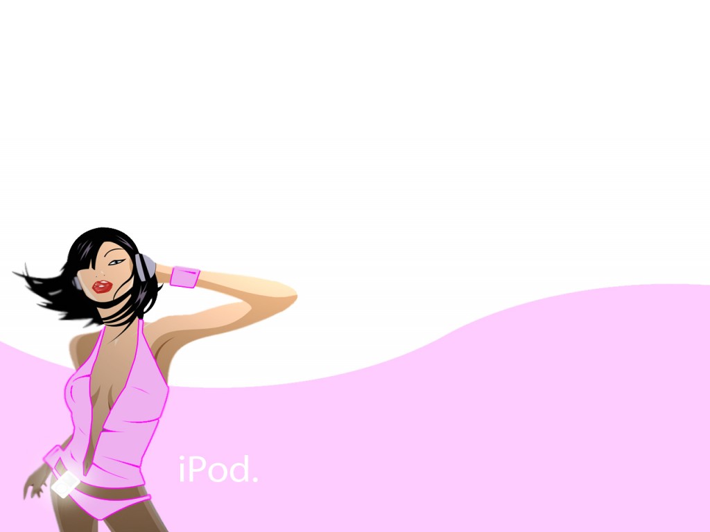 The iPod Lady powerpoint background