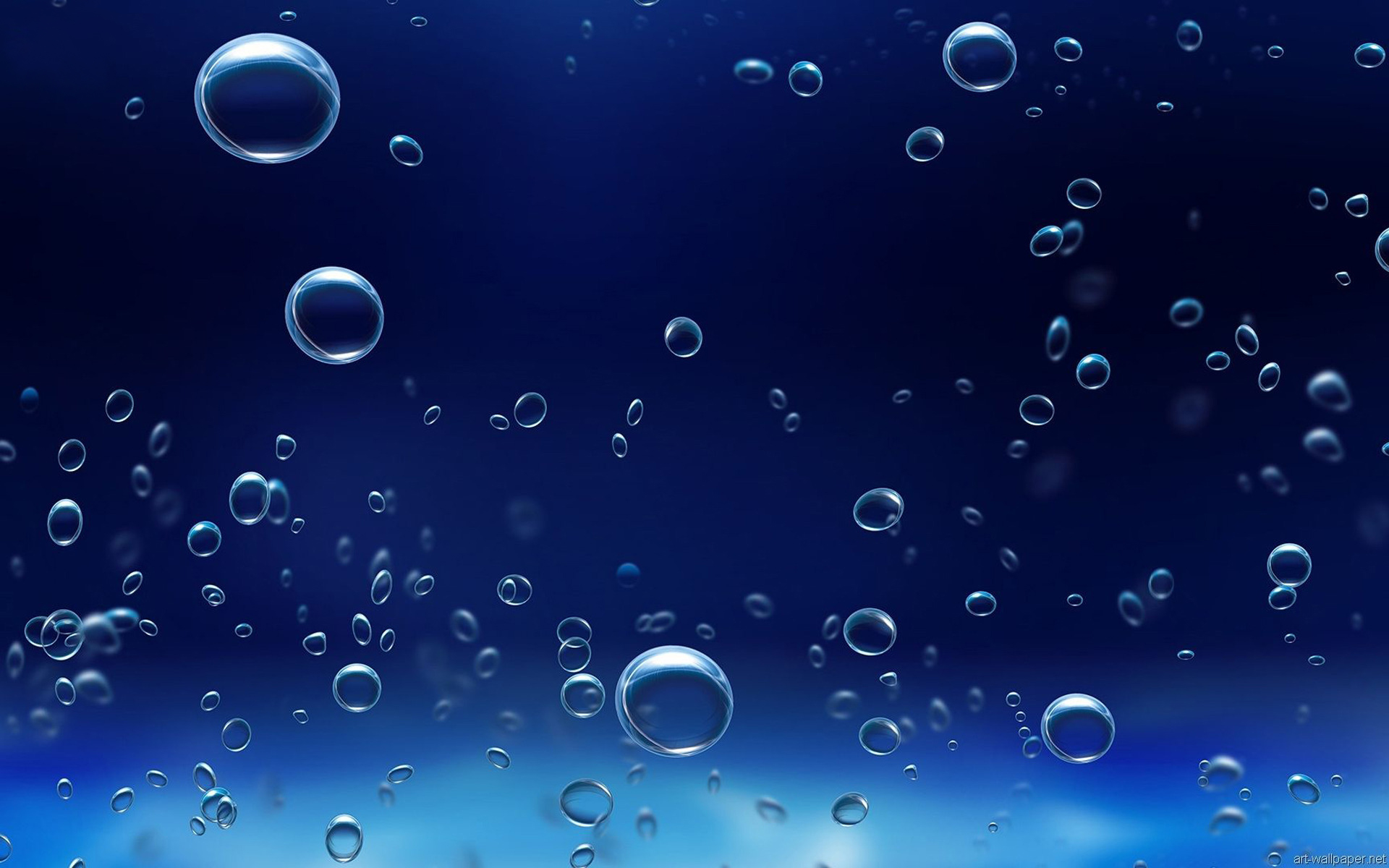 Underwater bubbles powerpoint background