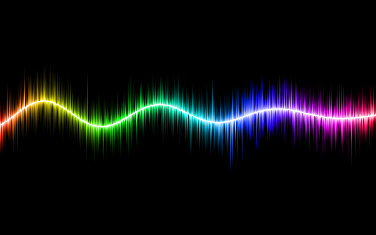 Waving Spectrums powerpoint background