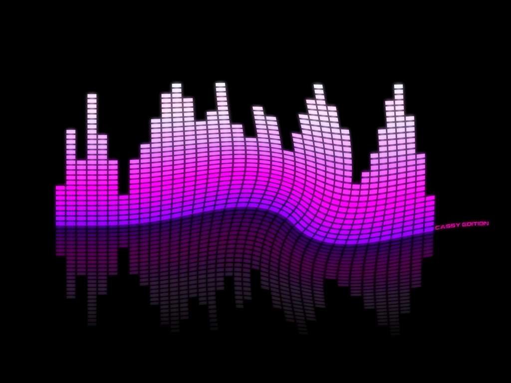 Wavy Equalizer powerpoint background