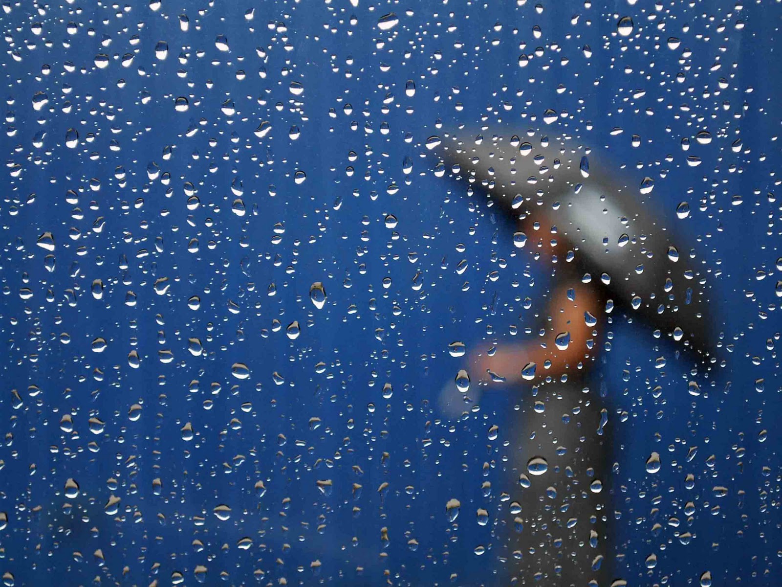 Woman in the rain powerpoint background
